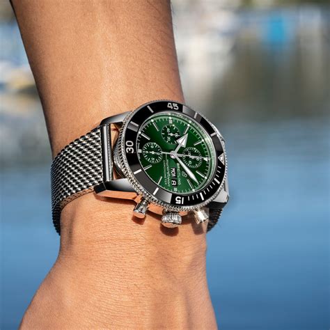 breitling superocean heritage green|breitling superocean heritage chrono.